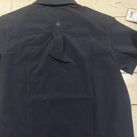 PrAna Mens Cayman Shirt XS Nautical Blue Featherweight Air Mesh Standard Fit - Picture 7 of 10